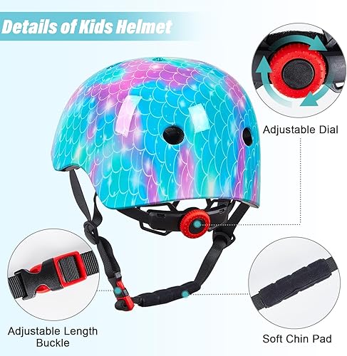 Miniatura 92 de Bienbee - Casco para niños pequeños, casco de patineta para bicicleta, equilibrio, bicicleta, scooter, para niñas y niños de 1-3-5-8-14 años