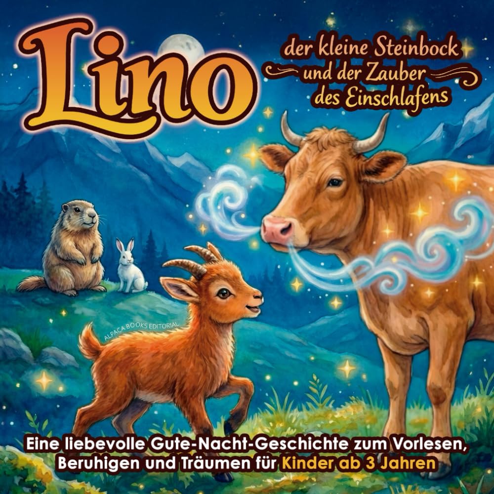 Lino, der kleine Steinbock und der Zauber des Einschlafens: Eine liebevolle Gute-Nacht-Geschichte zum Vorlesen, Beruhigen und Träumen für Kinder ab 3 Jahren