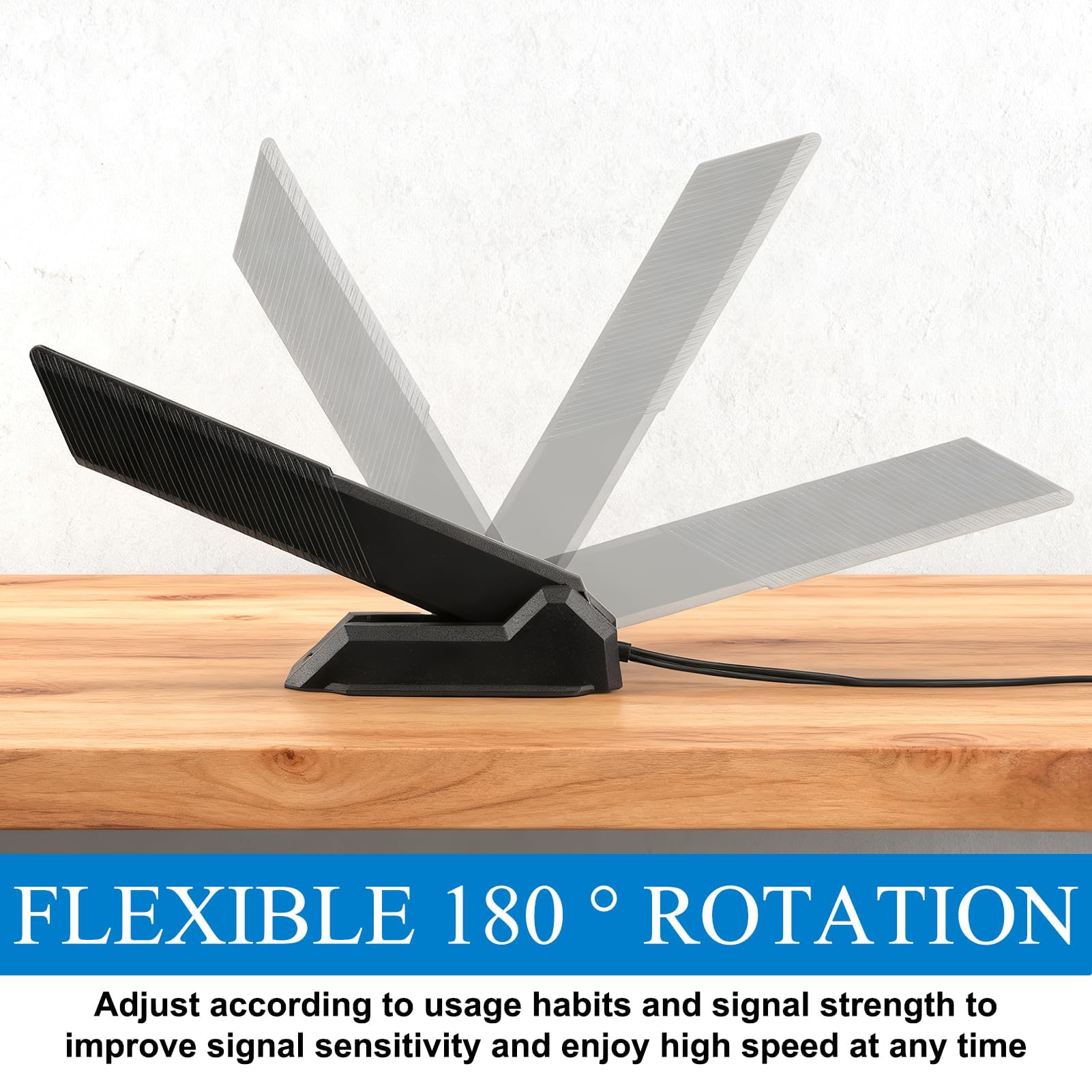 Antenna WiFi 6E 12dBi a 3 bande per router scheda madre da gioco ASUS ROG/Maximus/GIGABYTE/MSI 2.4GHz 5GHz 6GHz base magnetica pieghevole Omni Antenna per Wi-Fi 6/6E AX AXE Router PC Bluetooth