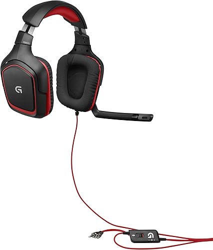 Miniatura 8 de Logitech G230 Auriculares Stereo Gaming con micrófono, Negro, Rojo