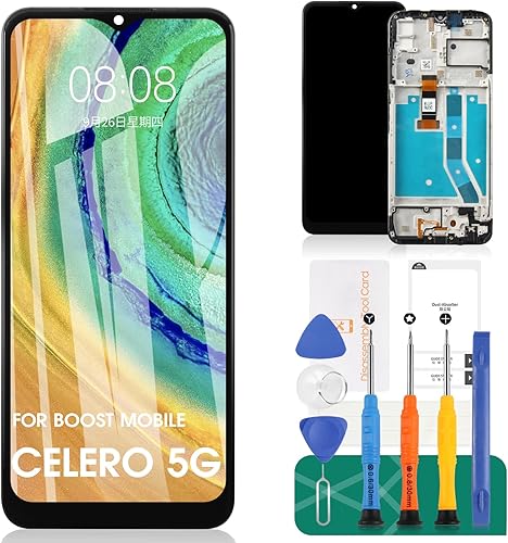 Reemplazo de pantalla para Boost Mobile Celero 5G para Boost Mobile Celero 5G Pantalla LCD para Boost Mobile Celero 5G LCD táctil digitalizador