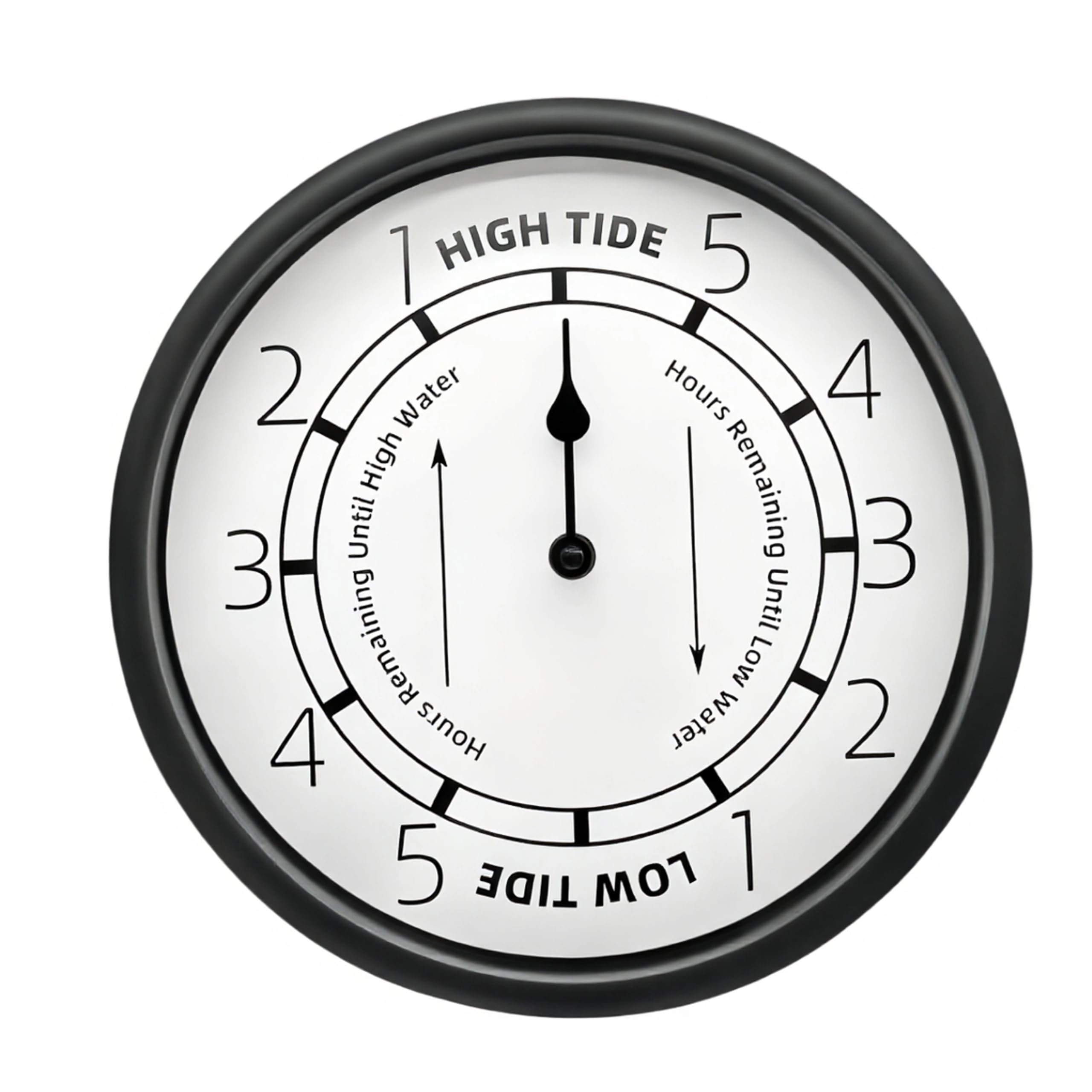 Horloge marée à quartz mécanique silencieuse pour la prévision de mer