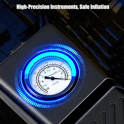 Miniatura 5 de Tire Inflator  Cordless Pump, Rechargeable with Pressure Gauge, Portable Tire Inflator Compressor for Fast Inflation, Inflation Tool with Auto Stop