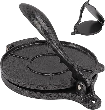 Tortilla Press, Multifunctional Roti Maker for Home 20cm Black