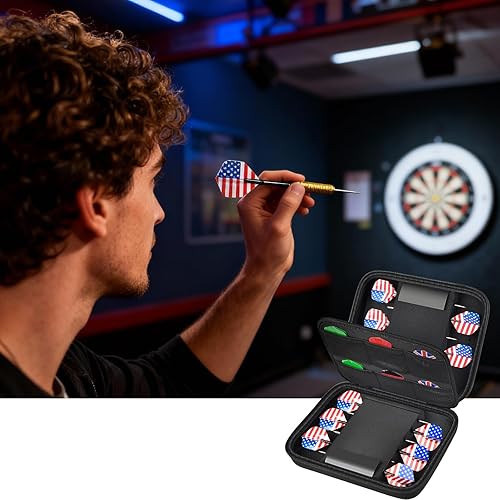 Miniatura 8 de Boobowl Estuche para dardos con capacidad para 12 dardos  Carcasa rígida a prueba de golpes, caja organizadora de transporte portátil para punta de
