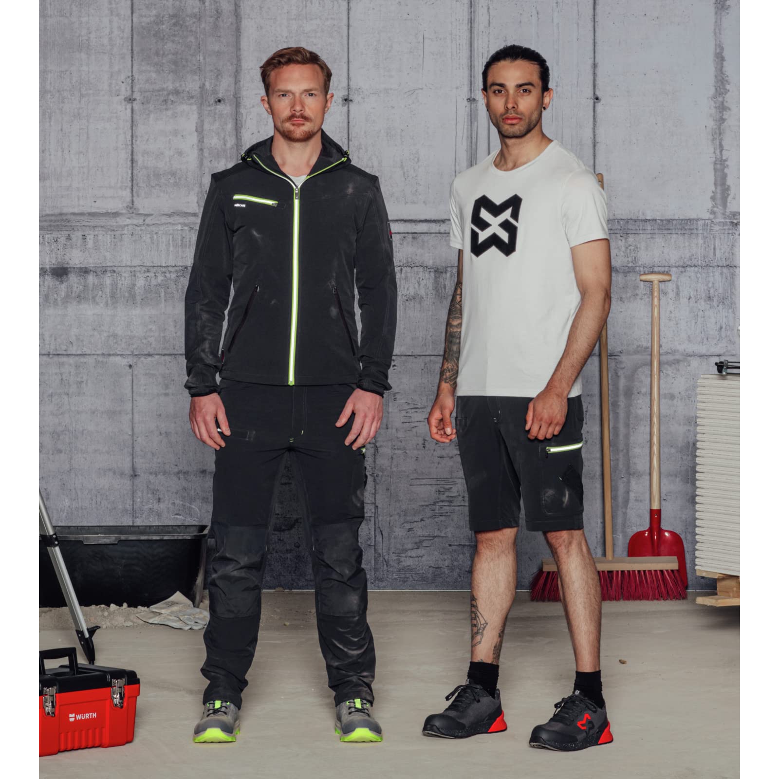 WÜRTH MODYF Shorts Stretch Evolution - sportliche Arbeitsshorts für Herren in versch. Farben - Kurze Arbeitshose mit elastischem Bund - in den Größen 40-66