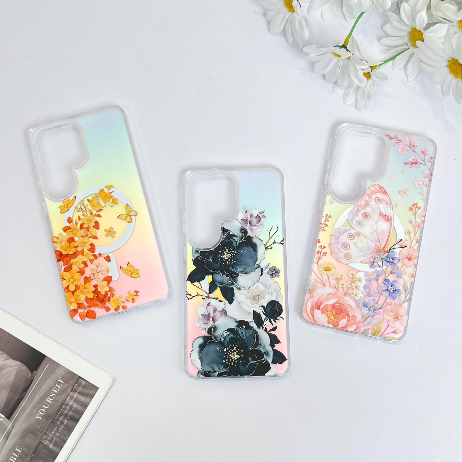 SAKUULO Custodia magnetica iridescente per Samsung Galaxy S26 Ultra