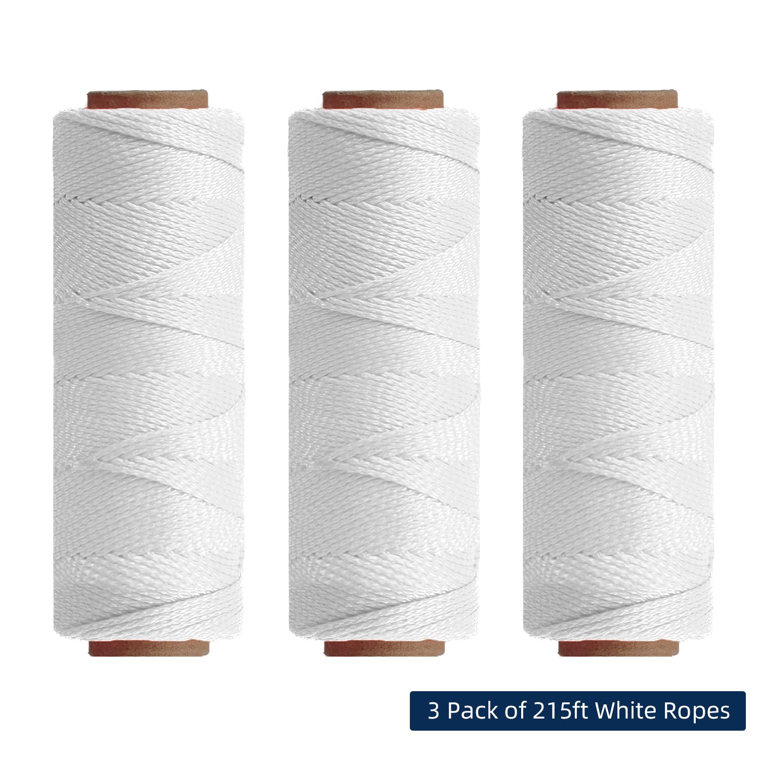 HONGDA #18 Braided Nylon Mason Line - 500 Feet, Orange High-Visibility String For Construction & Gardening
