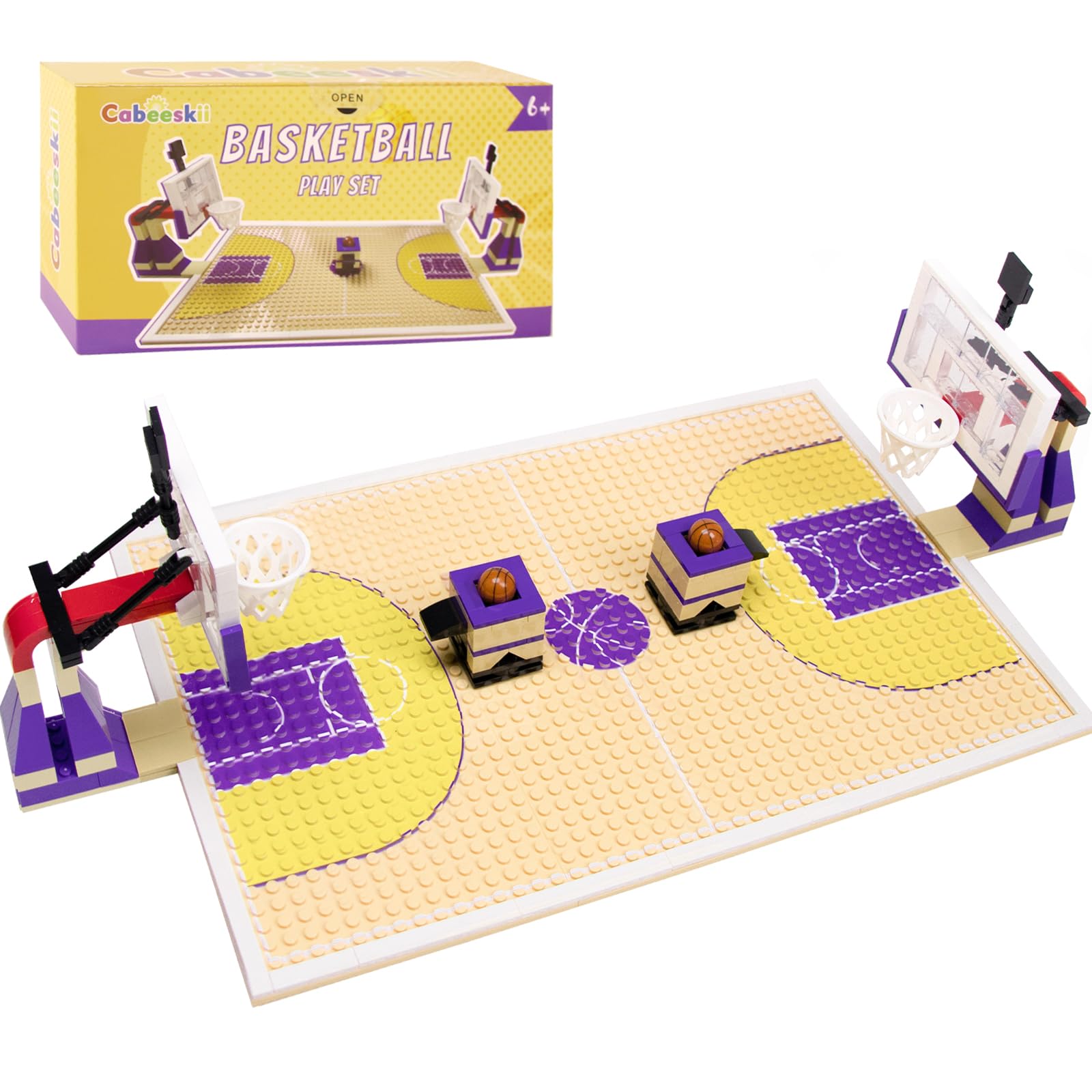 Amazon.com: Cabeeskii Basketball Playset Building Blocks