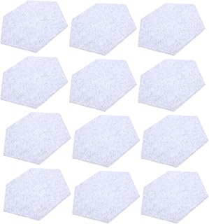 Irfora Acoustic Isolation Sound Absorption Panels, 12Pcs Set for Effective Soundproofing At Home, Durable Polyester with Stylish Hex Design (Gray)