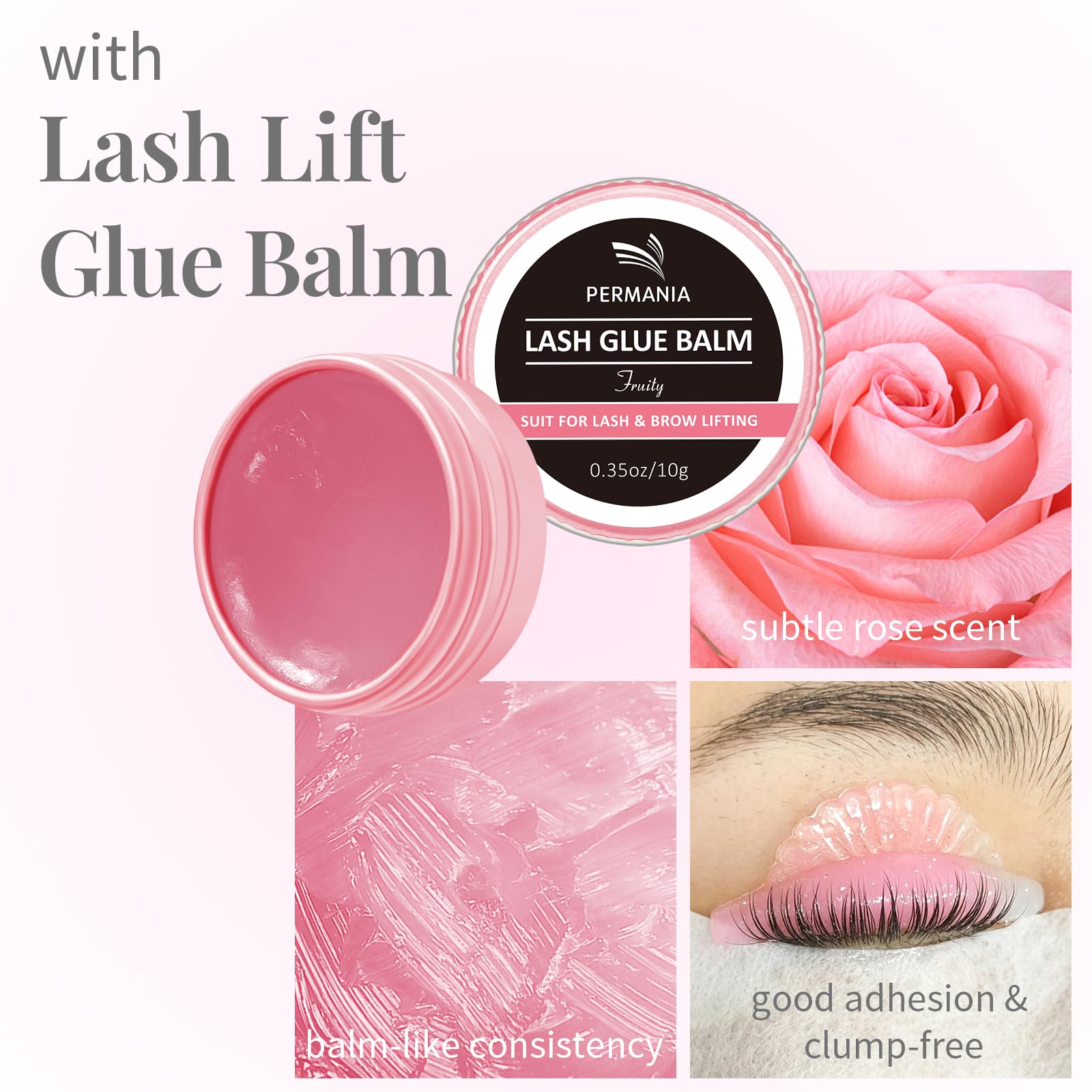 PERMANIA Wimpernlifting Set, Lash Lifting Set, Aktualisiertes Wimpernwelle und Augenbrauen Lifting, Sanfte Formel | Anfänger freundlich | Effektive Salon Wimpern Lifting, Hält bis zu 4 Wochen