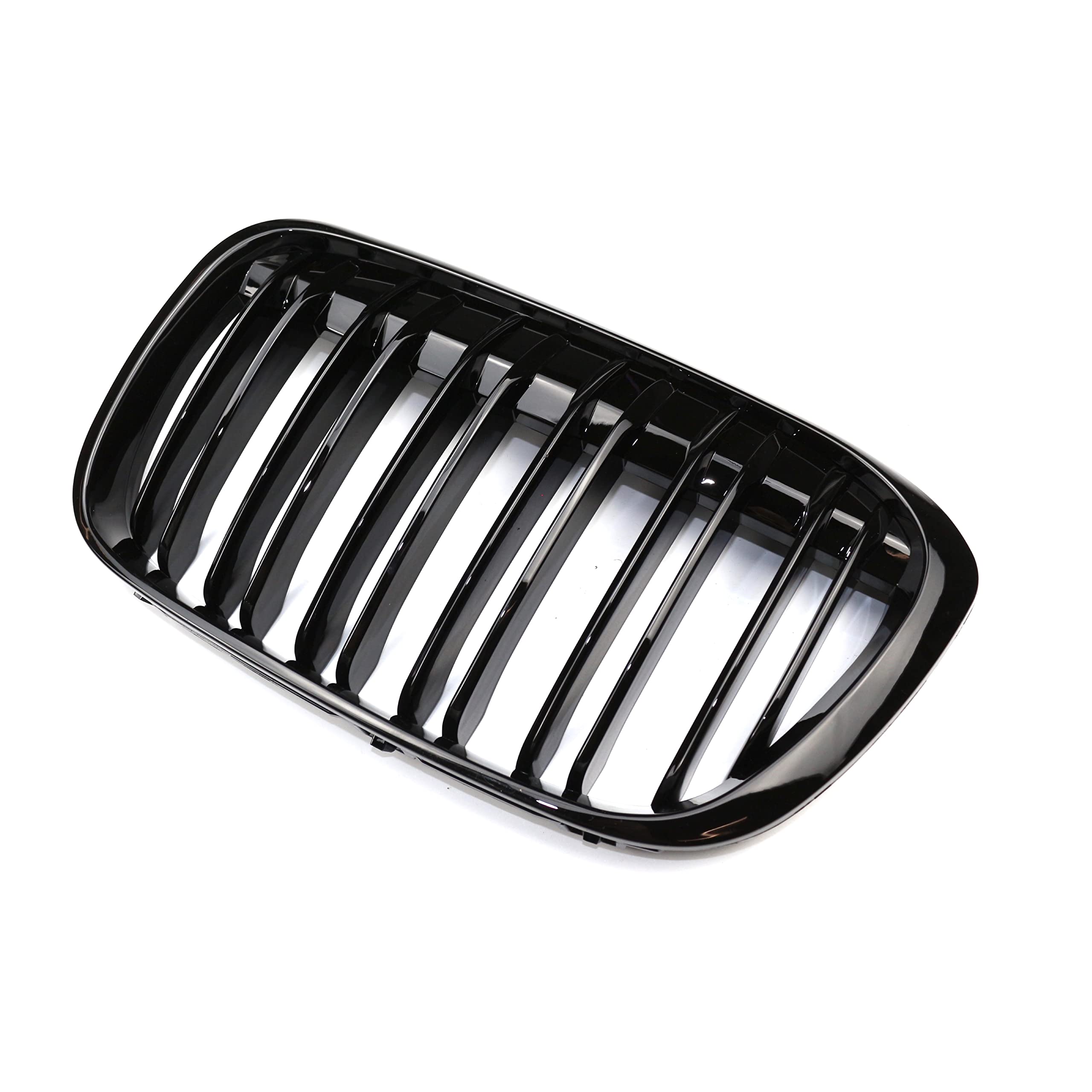 Coppia di griglie anteriori a doppia linea X1 F48 F49 2016 2017 2018 2019, colore nero lucido