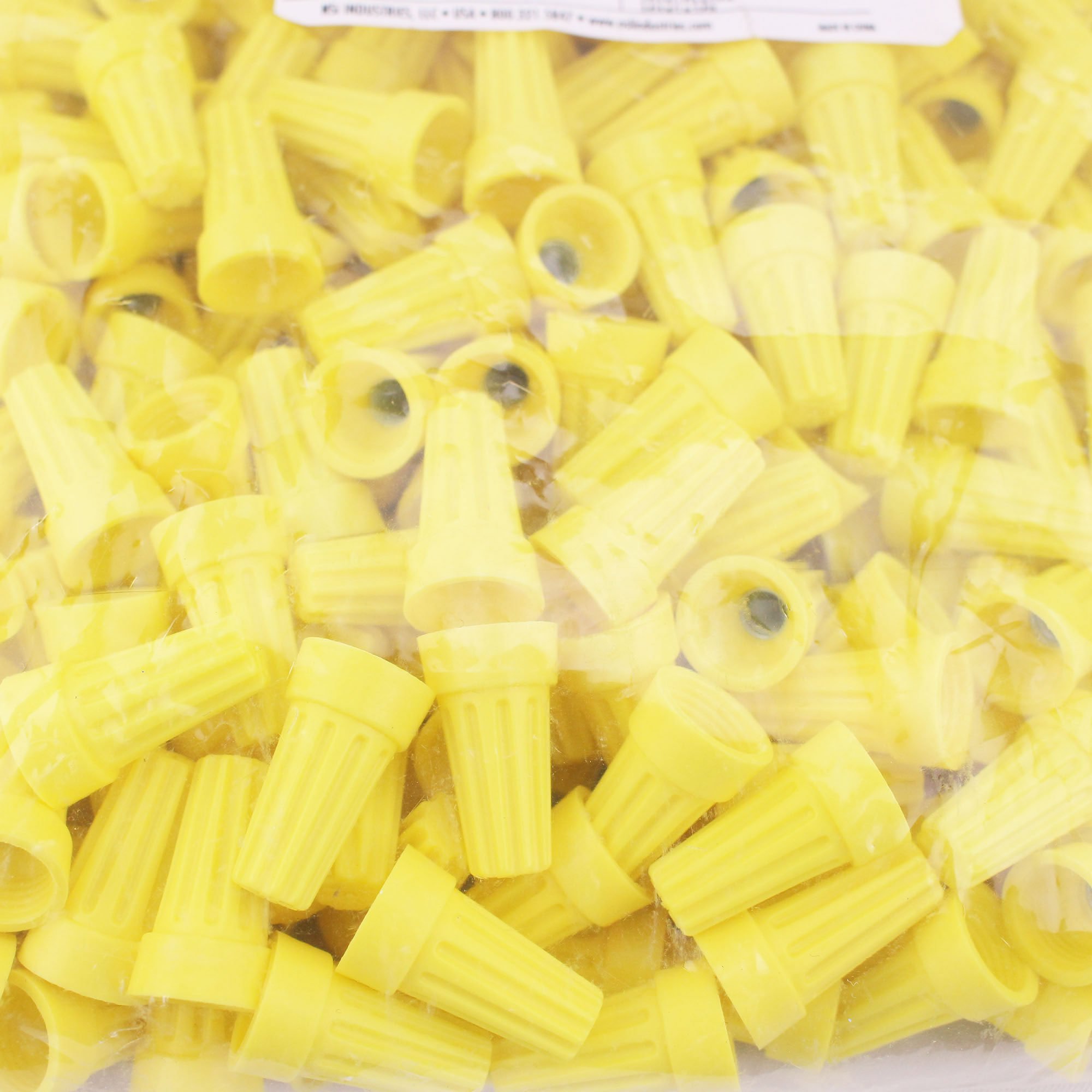 Nsi Industries Wc-Yh-B 600V Max Twist On Wire Connectors H Type, Yellow (500 Pack)