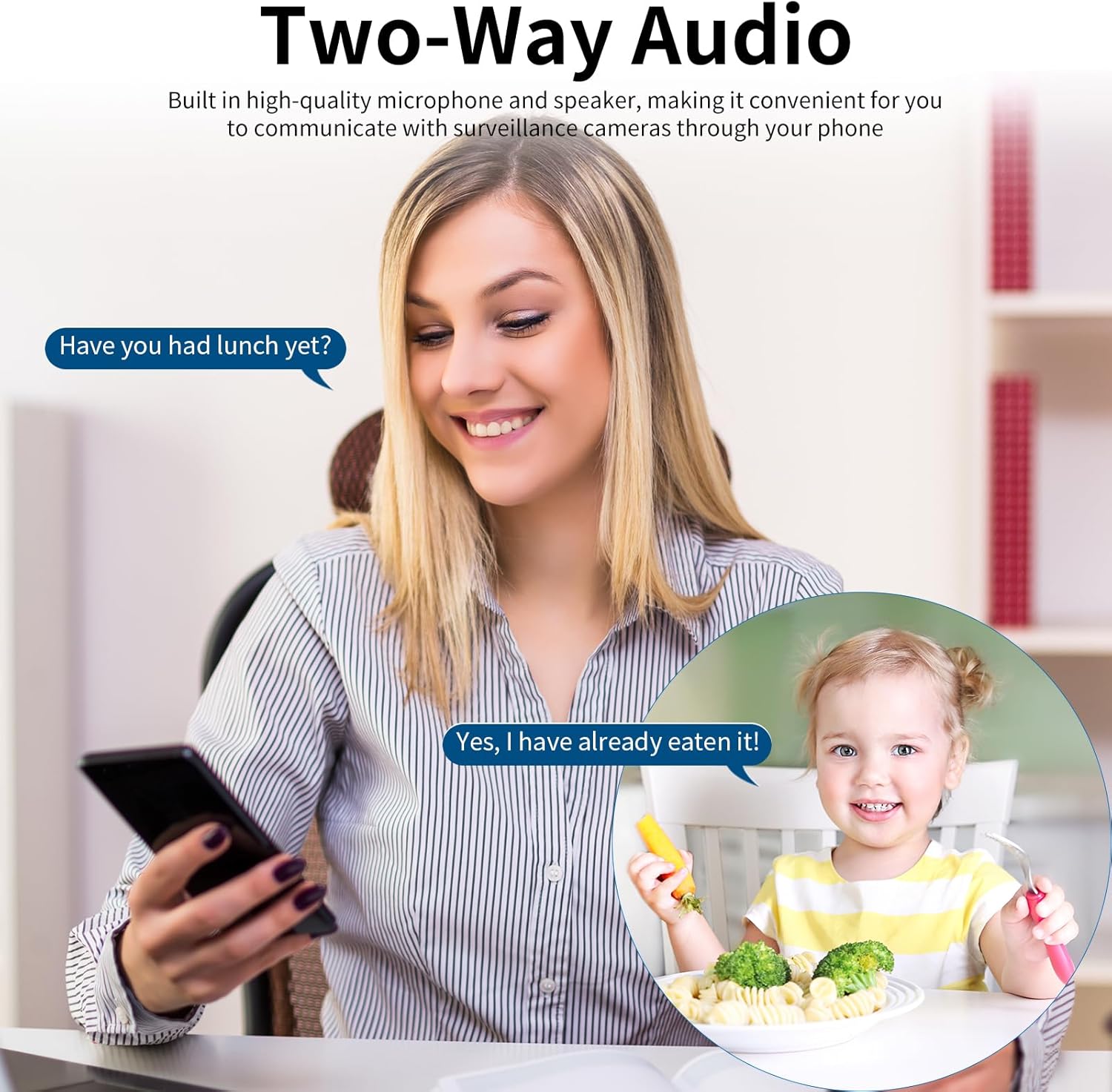 VSTARCAM CB70W Two-Way Audio in use