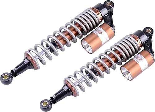 Mallofusa Motocicleta 15.16" 15.157 in Amortiguadores Traseros Suspensión Universal Ajuste Para Honda Suzuki Kawasaki Yamaha Go Kart Quad Dirt Sport