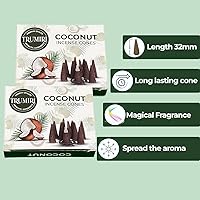 Vista 338 de TRUMIRI Copal Incense Cones - Total 20 Cone Incense - Dual Pack of 10 Insence Cones - Incense Cones Scented - Cone Incense Scents - Insense Cones