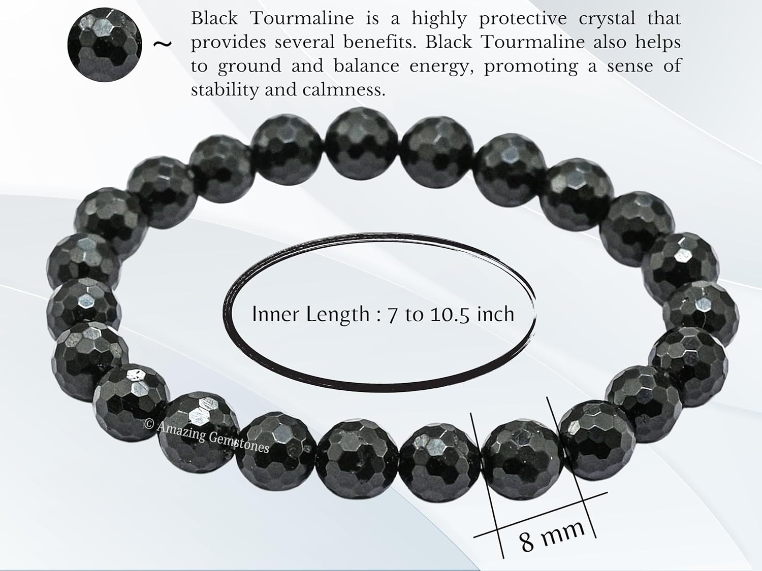 Amazing Gemstone Natural Crystal Bracelet for Women - Chakra Mens Bracelet Protection Crystals and Healing Stones - Good for Spiritual Meditation Gifts on Christmas Birthday