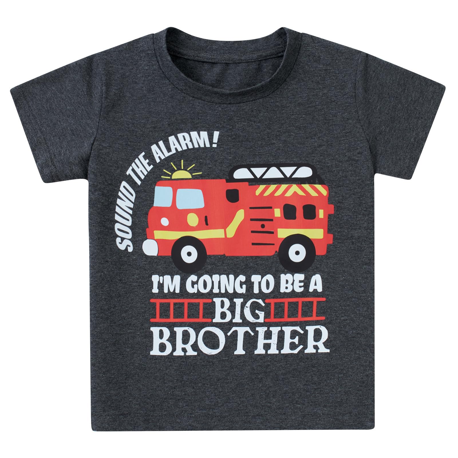kids4ever Jungen Tshirt Bagger Grafik Großer Bruder Shirt Baumwolle Sommer Kleinkind T-Shirts Rundhals Kurzarm Tee Shirts für Jungen Casual Süßes 1-6 Jahre
