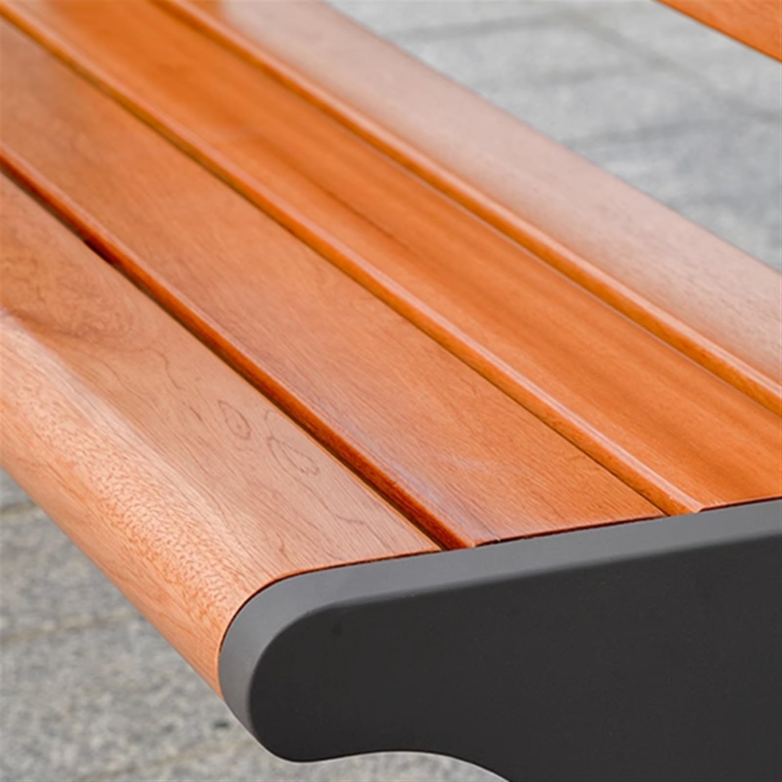 SDdPulse Sedie da portico, panca da giardino con schienale, robusta struttura in metallo e sedili in legno massello, sedie moderne per il tempo libero all'aperto per giardino, cortile, backya