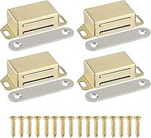 Alise Gold Cabinet Magnetic Catch,Door Catch with Strong Magnetic for Cabinet,Closet Doors Catches Closer...