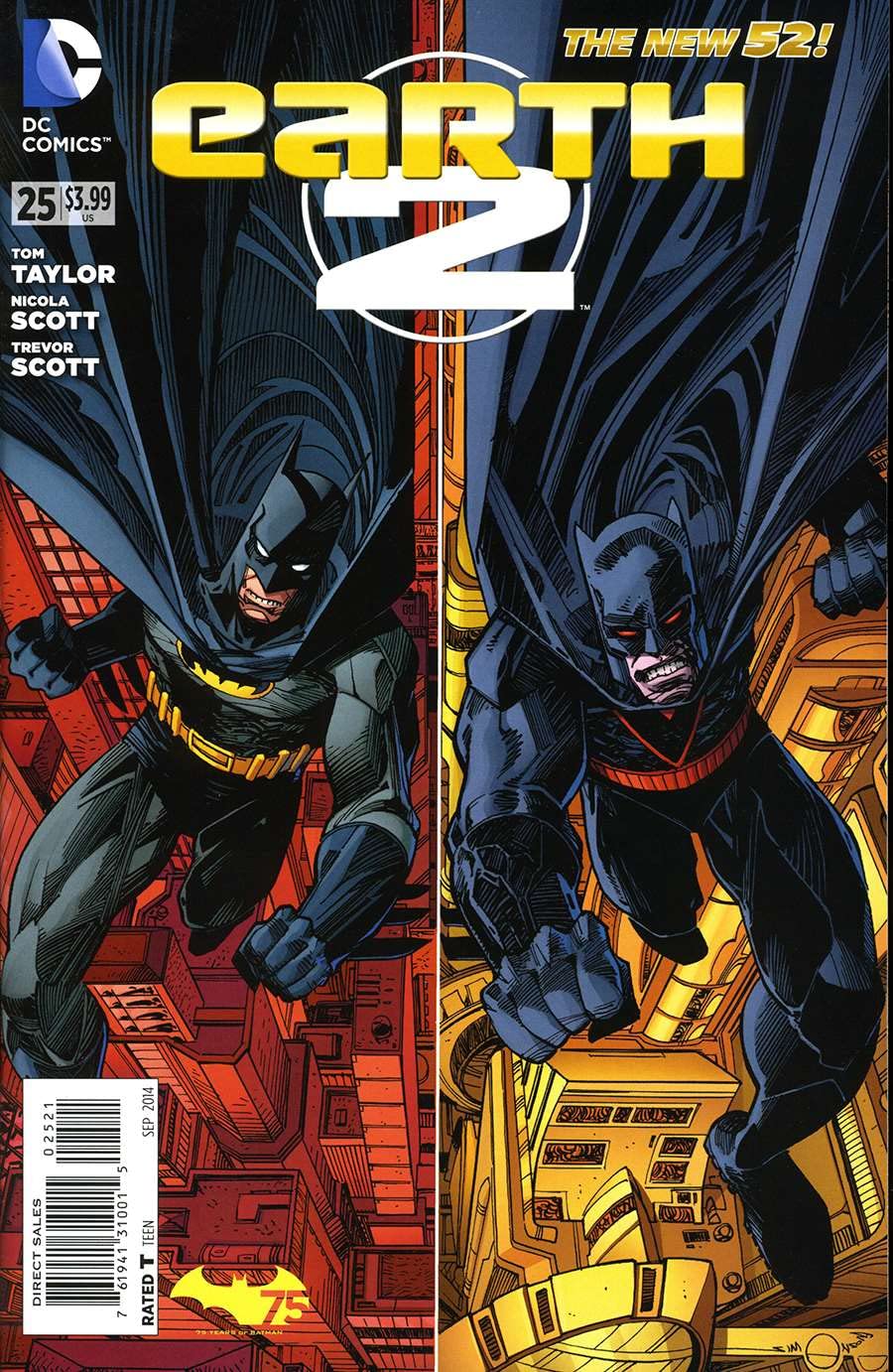 Amazon.com: Earth 2#25A VF/NM ; DC comic book | New 52 Batman 75th