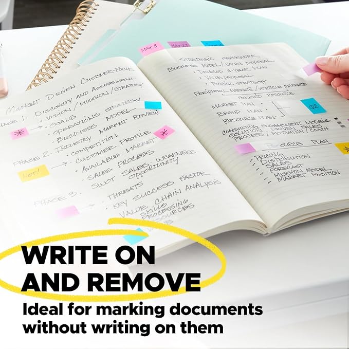 Post-it Flags Combo Pack - Essential tool for marking and organizing text sections during editing and proofreading