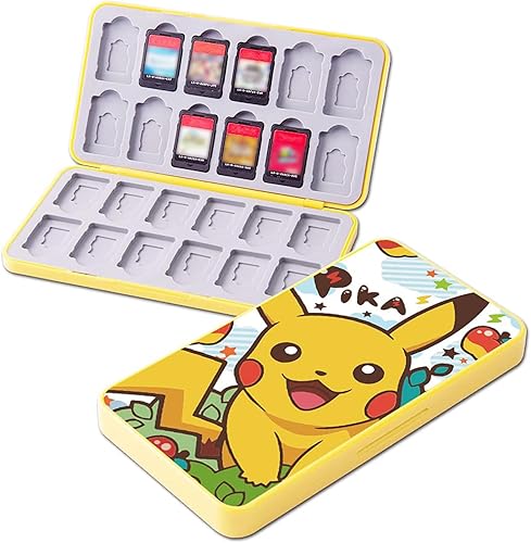 PERFECTSIGHT 24 Switch Game Card Case for Nintendo Switch Lite OLED, Cute 24 Game Holder Cartridge Case for Game Cards and SD Cards, Kawaii Portable