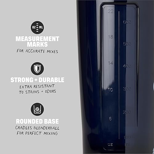Miniatura 4 de BlenderBottle Shaker Bottle Pro Series perfecta para batidos de proteínas y antes del entrenamiento, 28 onzas, rojoazul (Boston Red Sox)