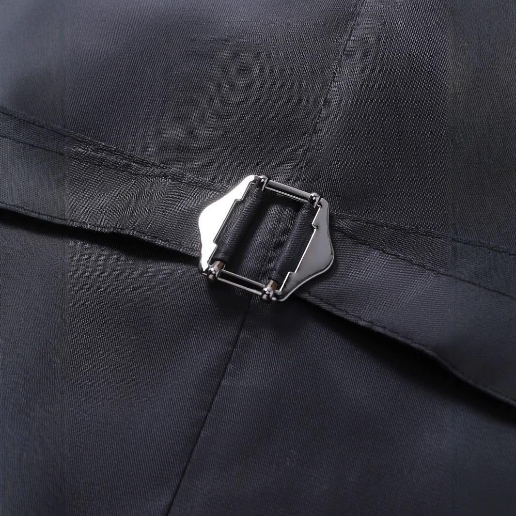 Herren Anzugweste mit Reverskragen einreihig Slim Fit für Hochzeiten und formelle Anlässe