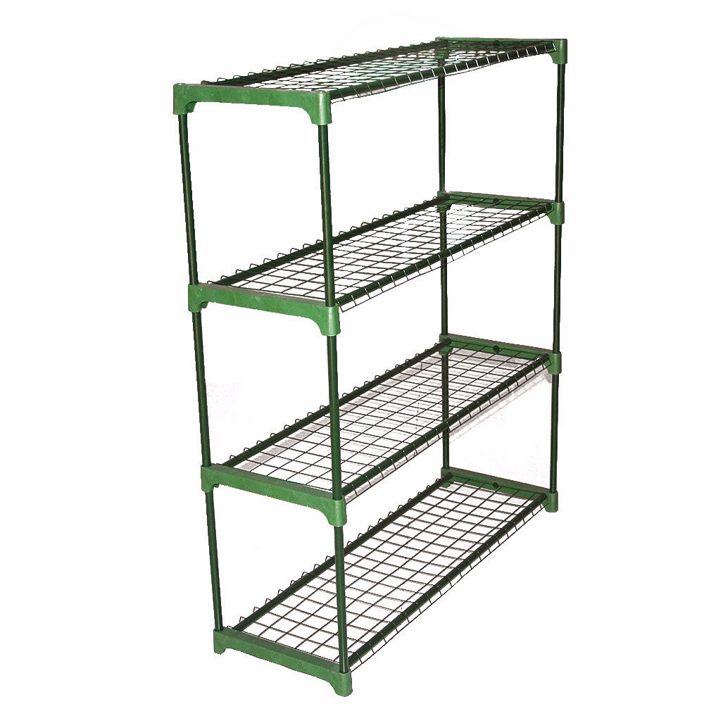 2 x Greenhouse Staging Shed Garage Storage Steel Shelving Shelves