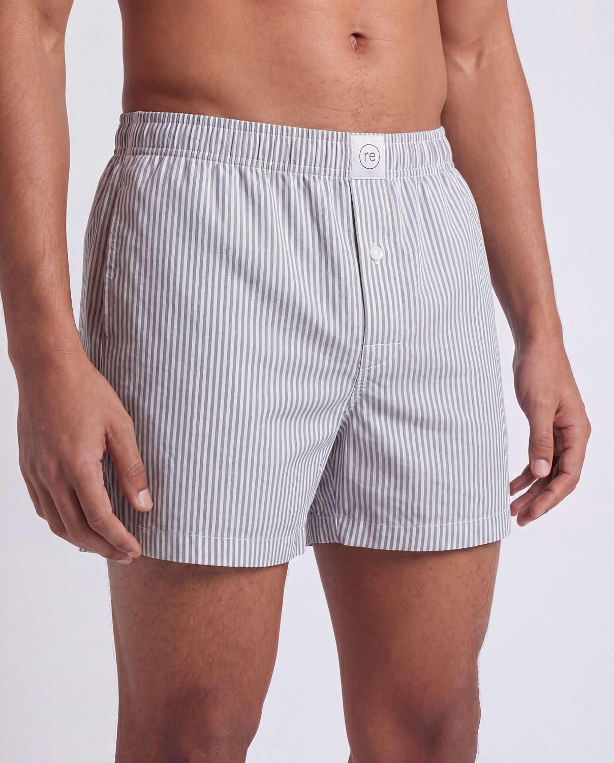 3 Pack Men's Cotton Poplin Pajama Shorts Elastic Waist Sleep Lounge Pockets | Available In Big & Tall, Woven Boxer Style PJ Bottoms, Casual Wear, Button Fly, Loose Relaxed Fit, Breathable, Lightweight