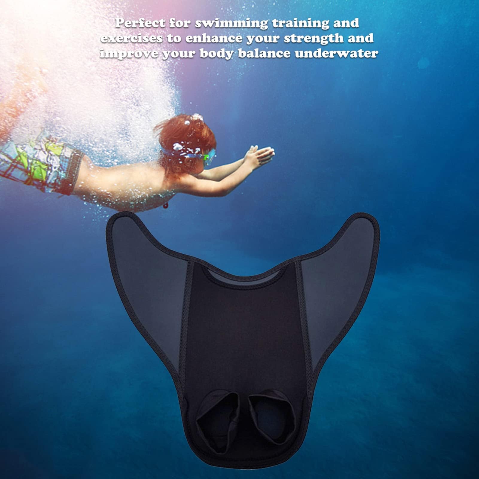 Pinne da Nuoto per Bambini Pinne monolitiche a Coda di Sirena Monopinna Monopezzo Pinne da Immersione Pinne da Allenamento per Nuoto Sport Acquatici Attrezzatura