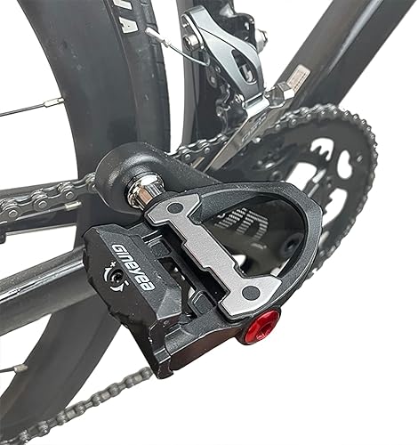 Miniatura 2 de Pedales de clip de bicicleta de carretera, pedales de ciclismo de carretera sin clip con tacos compatibles con SPD-SL