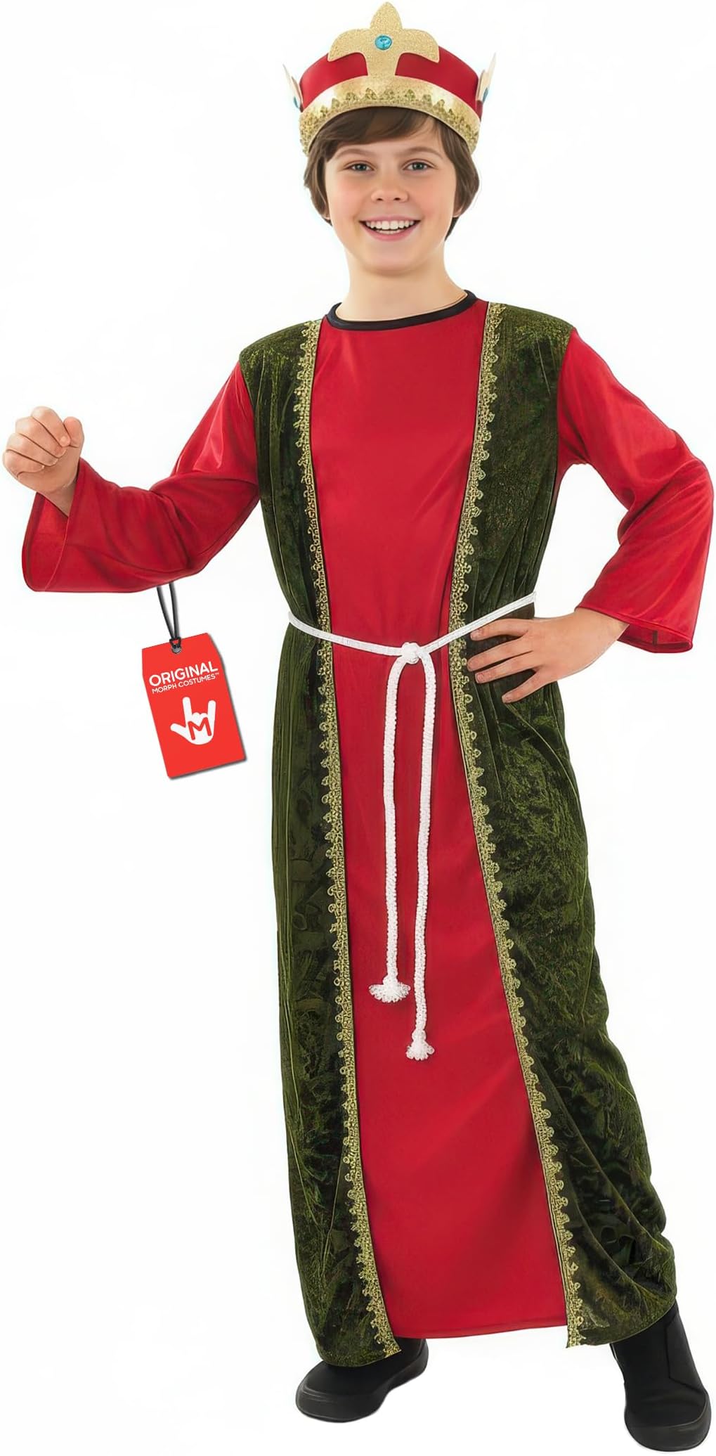 Fun Shack Red Wise Man Costume Kids, Wiseman Costume Kids, Nativity Costumes for Boys, Boys Christmas Costumes