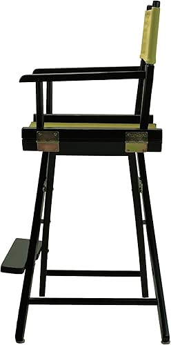 Miniatura 4 de Casual Home - Silla de director de 24.0 in, marco negro, con lona de oliva, altura de mostrador