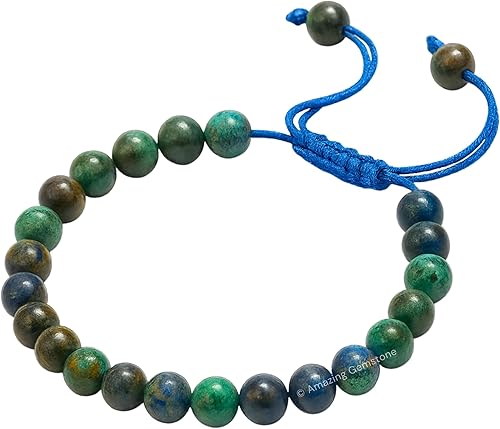 Miniatura 427 de Amazing Gemstone Crystal Bracelet for Women Men's Gifts - Protection Healing Crystal Bracelet - 8mm Gemstone Beaded Adjustable Bracelet Pulseras