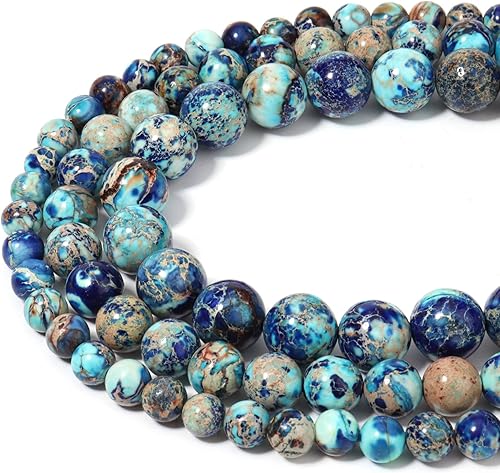 Vista 136 de 45 cuentas de piedras preciosas naturales de ojo de tigre aguamarina natural de 0.315 pulgadas (0.315 in), cuentas redondas sueltas