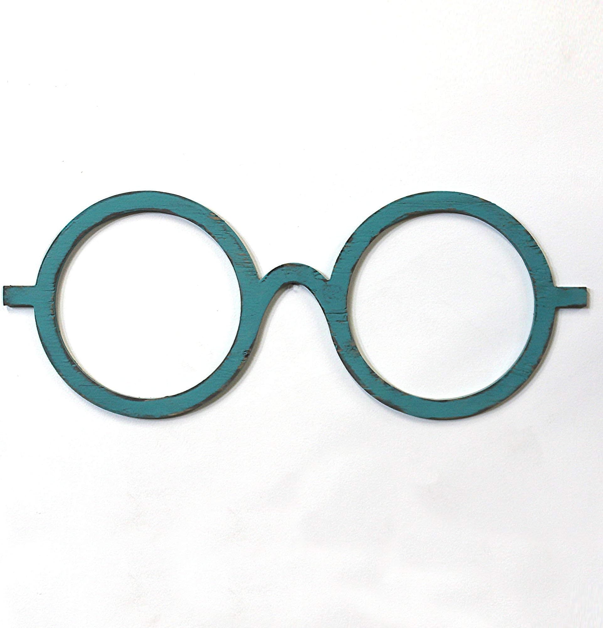 Round Glasses Wall Decor Circle Eye Glasses Optometry Wall Art Optical Shop Art