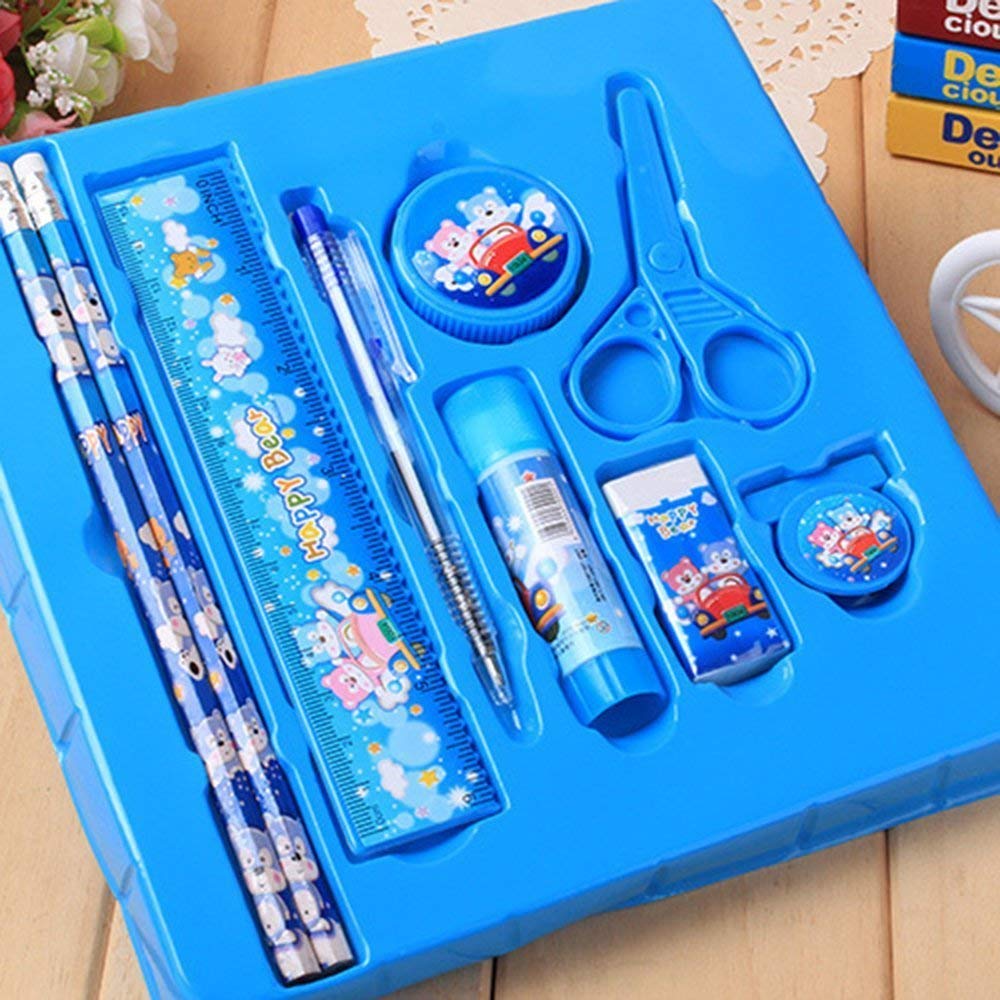 Amazon.co.jp: リタプロショップⓇ 文房具 9セット ブルー 鉛筆