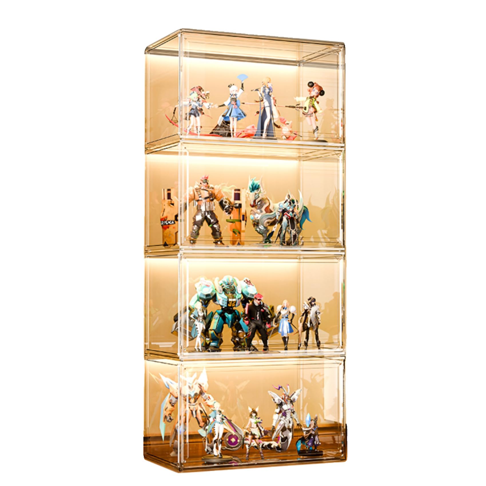 Amazon.co.jp: フィギュアラック 大容量 HD透明 フィギュアラック