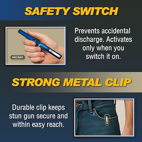 Miniatura 3 de Streetwise Pain Pen 25,000,000 voltios Pistola paralizante para autoprotección - Lápiz táctico paralizante para mujeres y hombres, recargable por