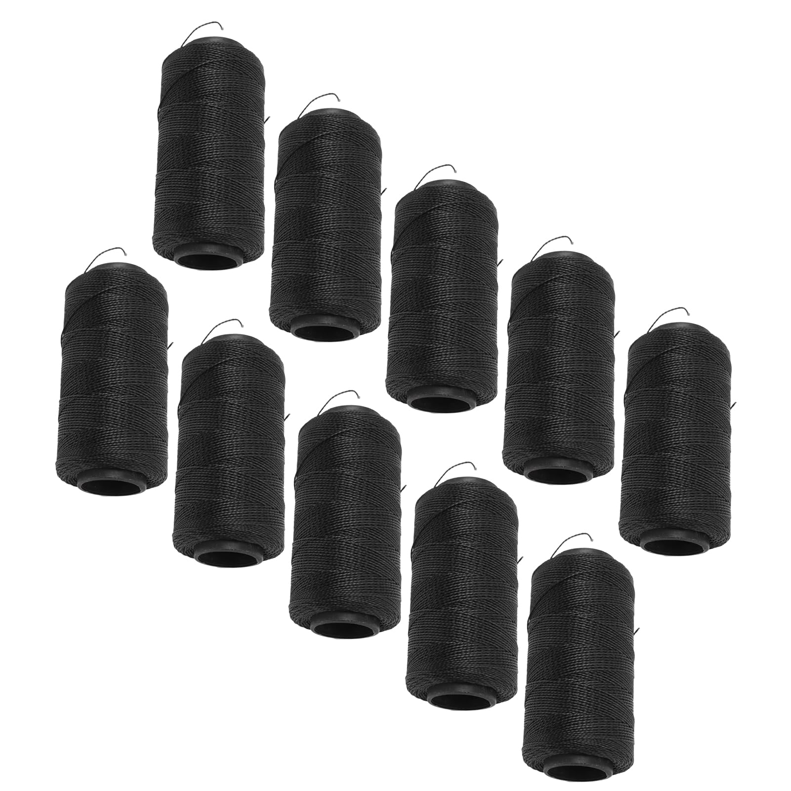 Hilo de Coser Elástico de Alta Resistencia Material de Nylon Impermeable Resistente al Desgaste Hilo Negro Suave para DIY Bordado Acolchado Manualidades Zapatos Neumáticos