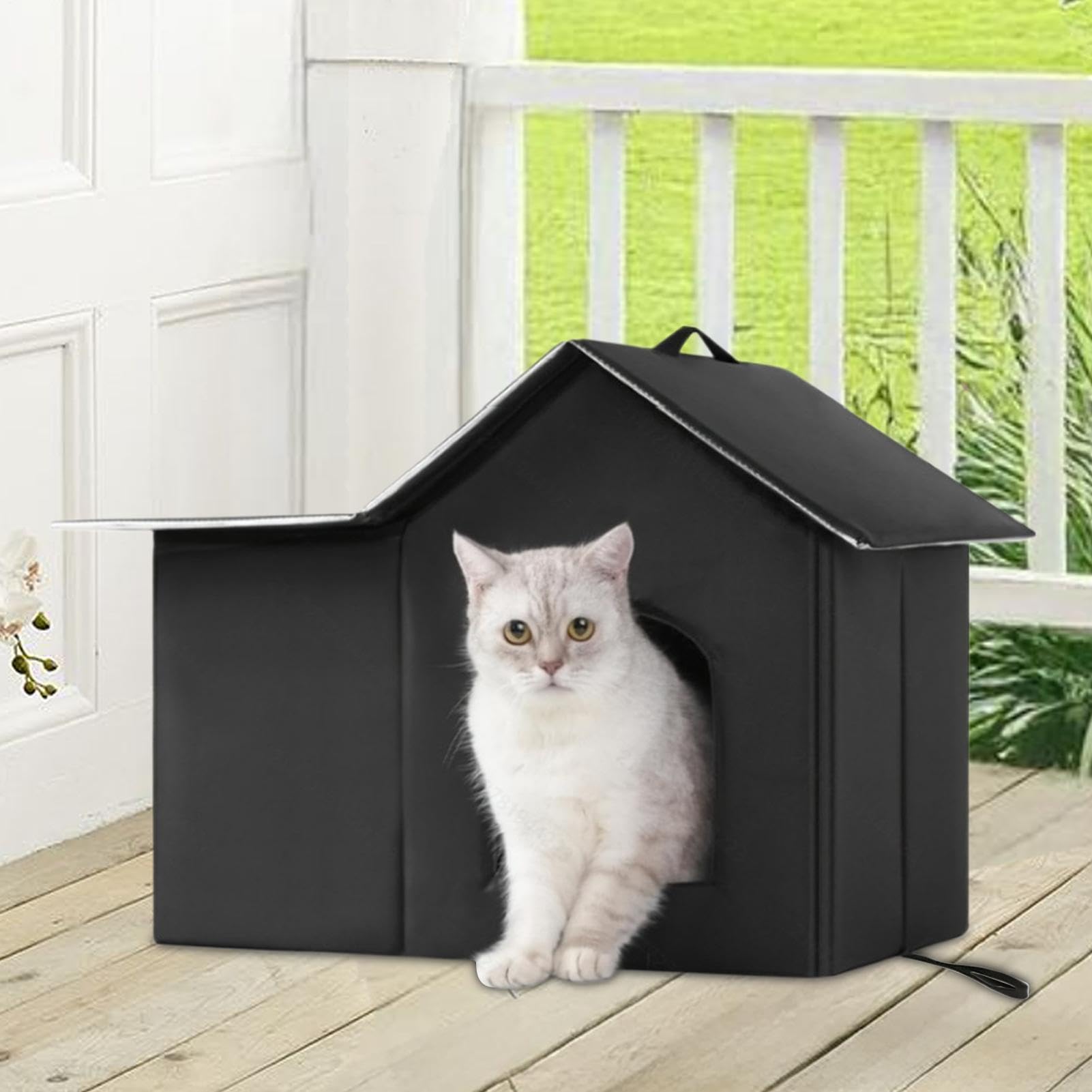 Casa esterna per gatti, cuccia termica, lavabile, calda per