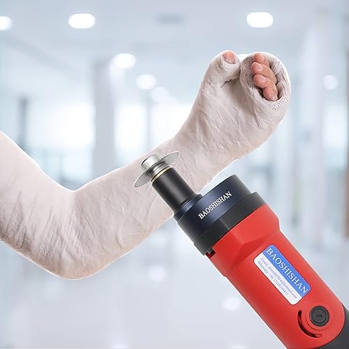 Miniatura 7 de BAOSHISHAN Cortador de yeso eléctrico Sierra de yeso para vendaje de yeso con 3 hojas de sierra (hoja de repuesto)