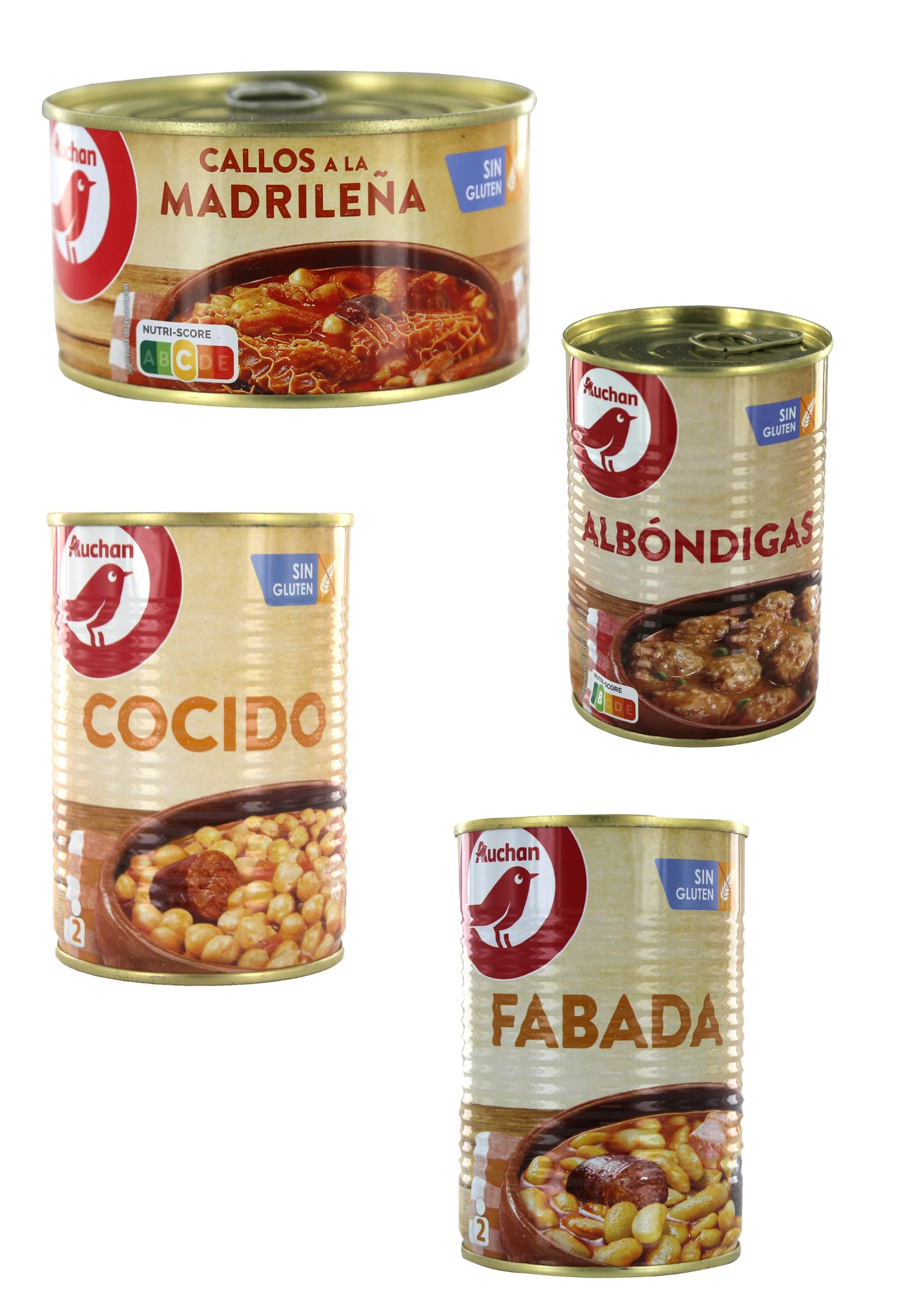 Menu rapido semanal|7 primeros|7 segundos|7 Postre| 7 agua Auchan (PRODUCTO REFRIGERADO HASTA CASA)