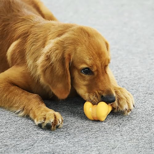 Miniatura 2 de Tikaton Juguetes masticables para perros para masticadores agresivos, sabor a pollo, juguetes masticables duraderos para dentición de perros, huesos
