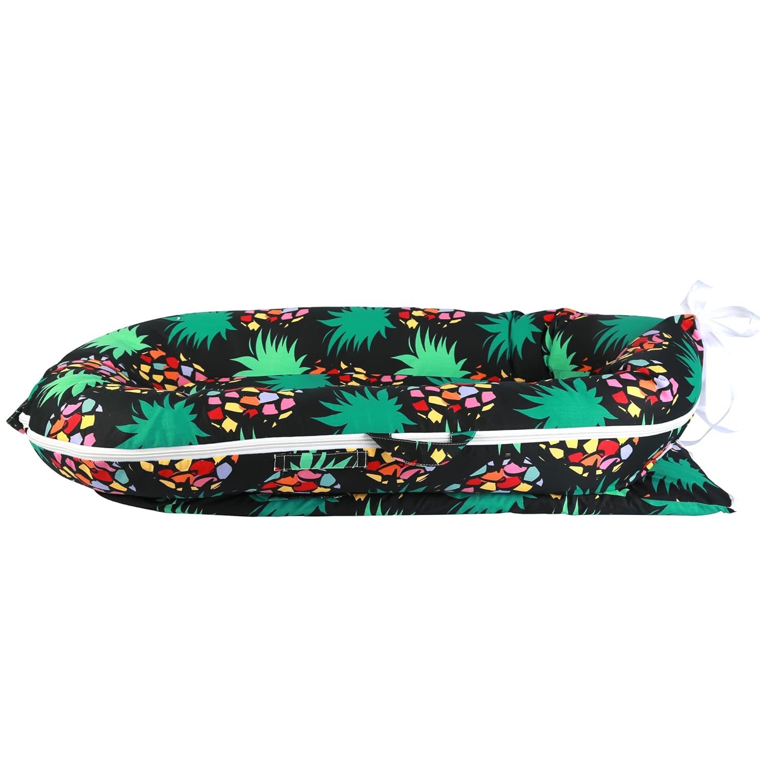 Newborn Lounger Cover for DockATot Deluxe | 100% Cotton Baby Lounger Extra Cover | Hypoallergenic Infant Baby Nest Replacement Cover for DockATot Docks Deluxe+ Colorful Pineapple(Cover Only)