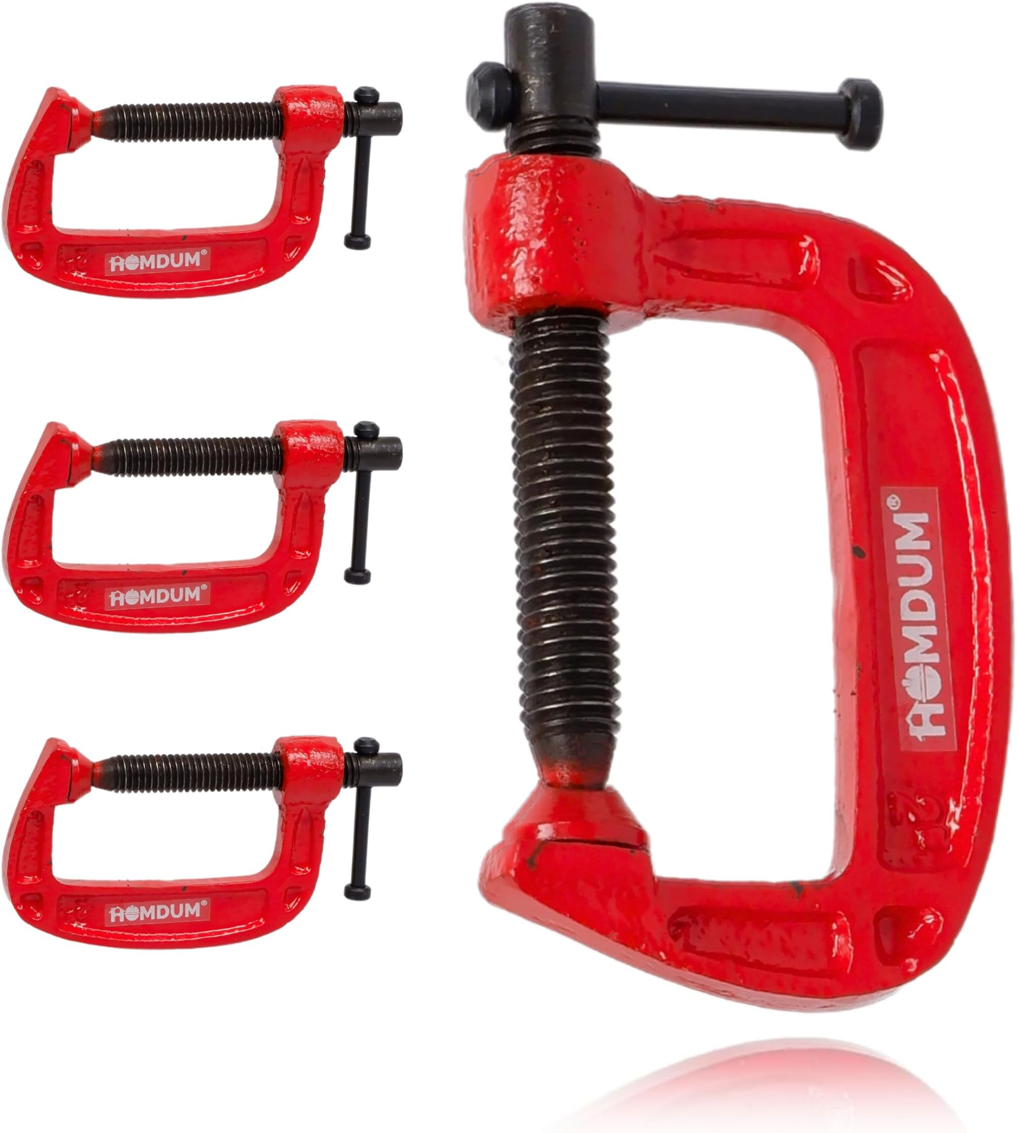 - Homdum Heavy Duty G Clamp | C Type Clamping Tool | Set of 4 Pieces (2 inch)