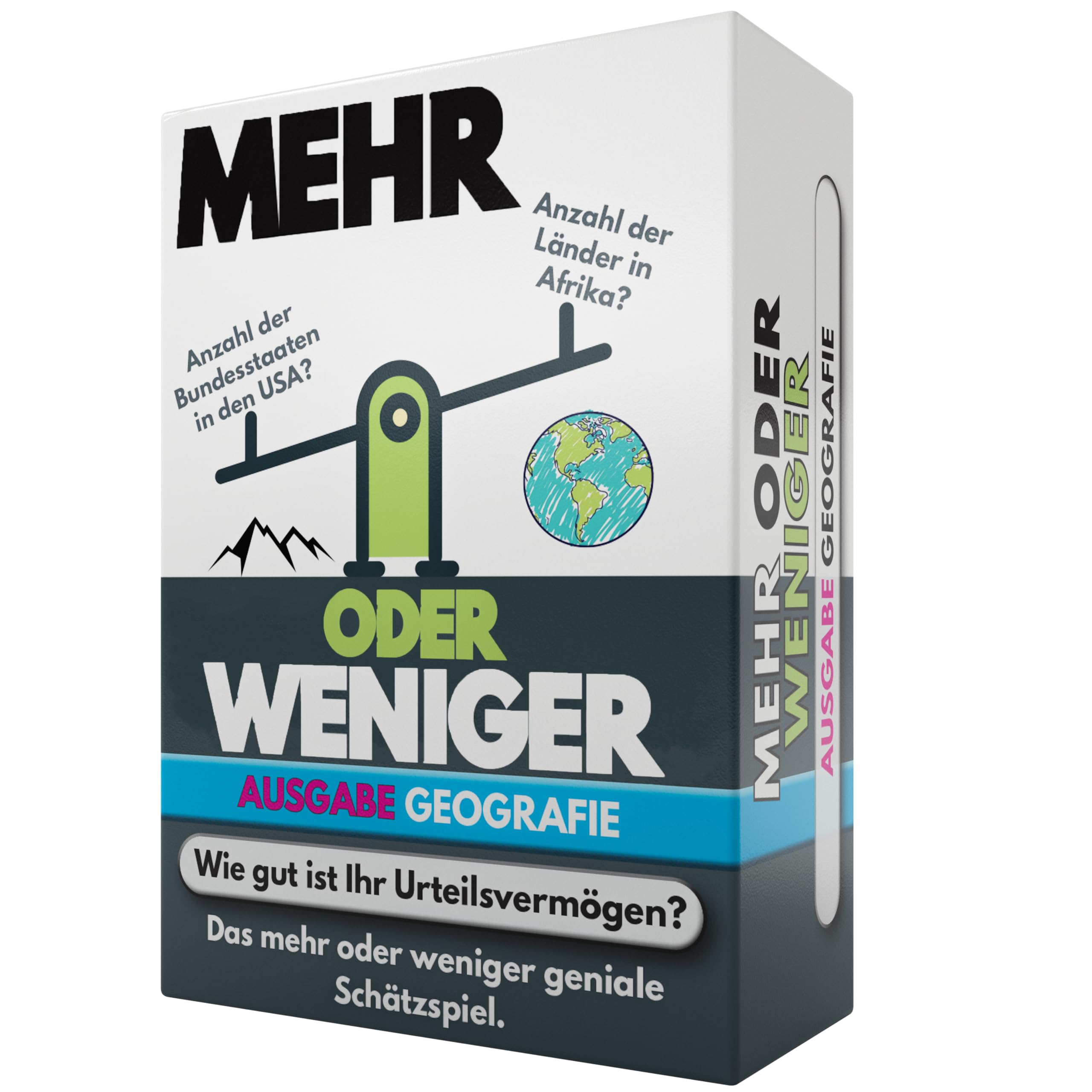 More or Less Mehr Oder Weniger Kartenspiel | Ausgabe Geografie