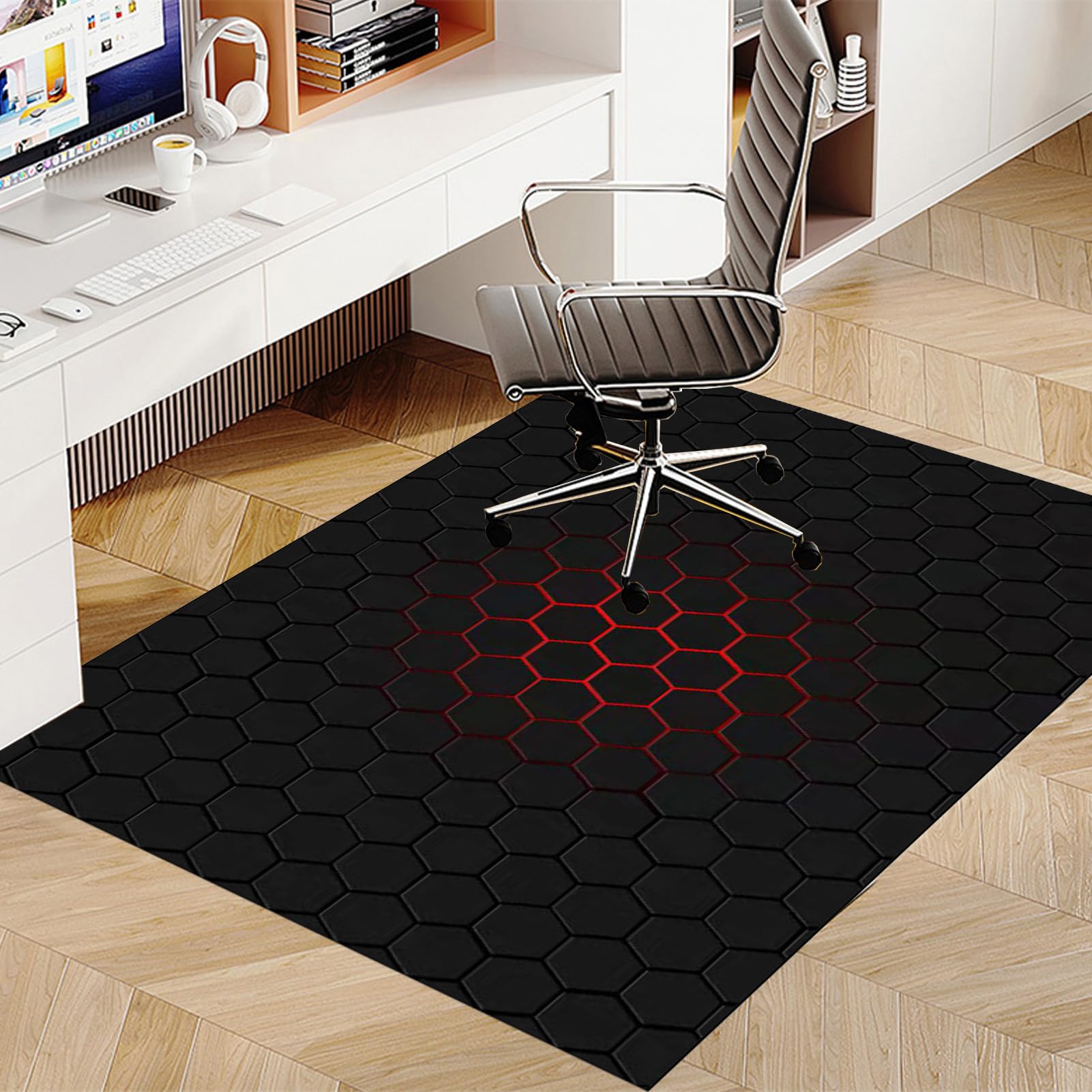Bureaustoelmat, 100 x 140 cm, antislip gaming-stoelmat, vloerbeschermingsmat voor bureaustoel, vloerbescherming onder stoel, vloerbeschermer voor gamingstoelen